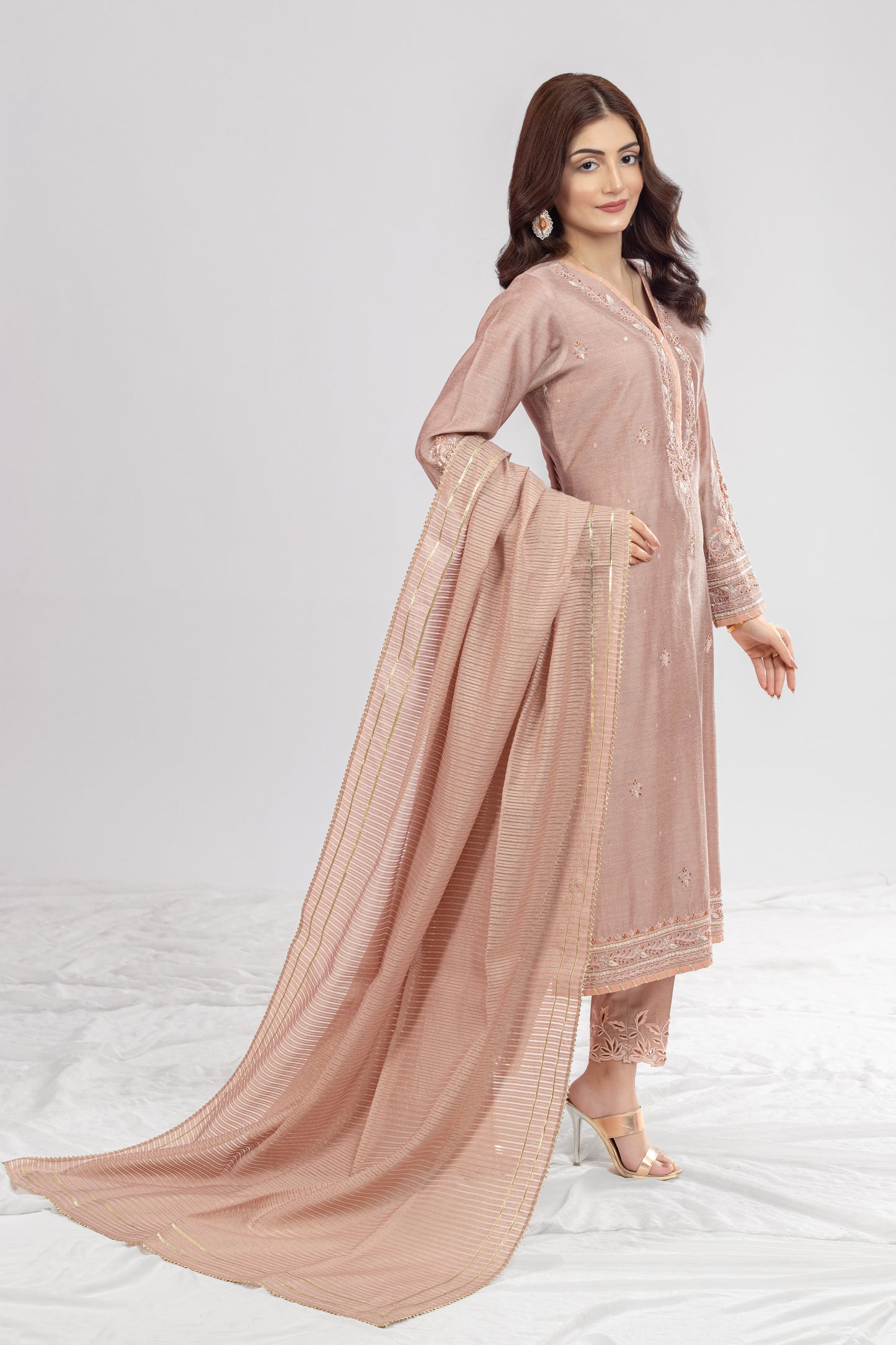 MYZA SHIRT WITH PANTS & DUPATTA AA-00067
