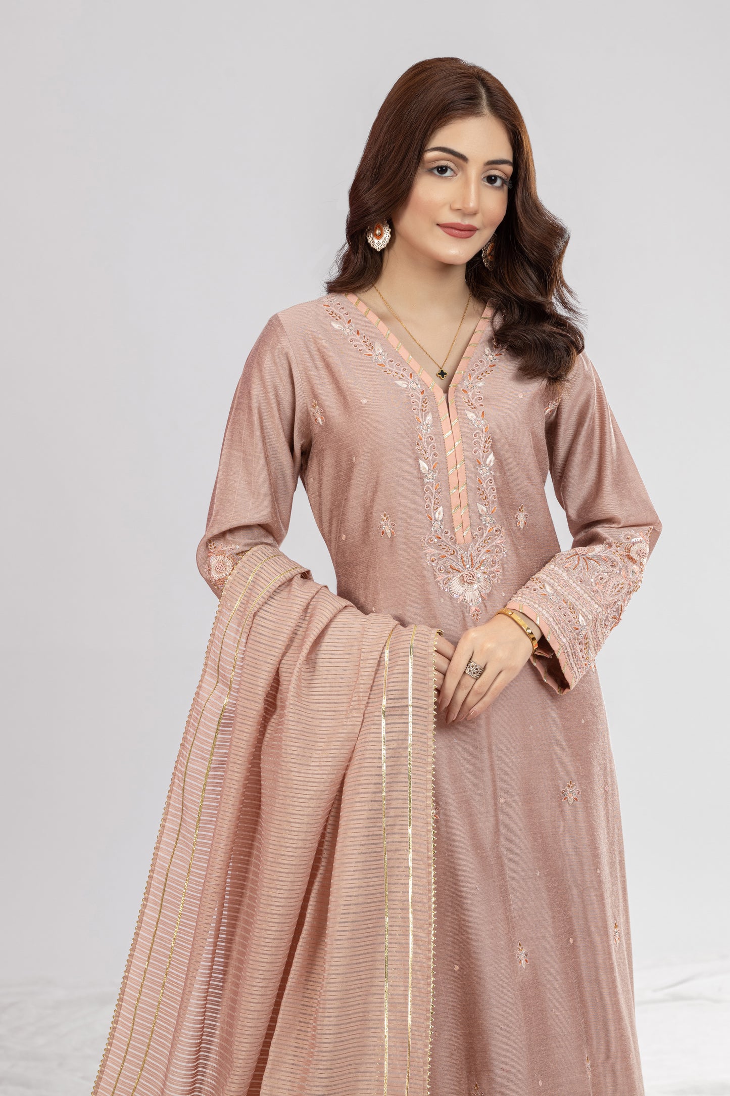MYZA SHIRT WITH PANTS & DUPATTA AA-00067