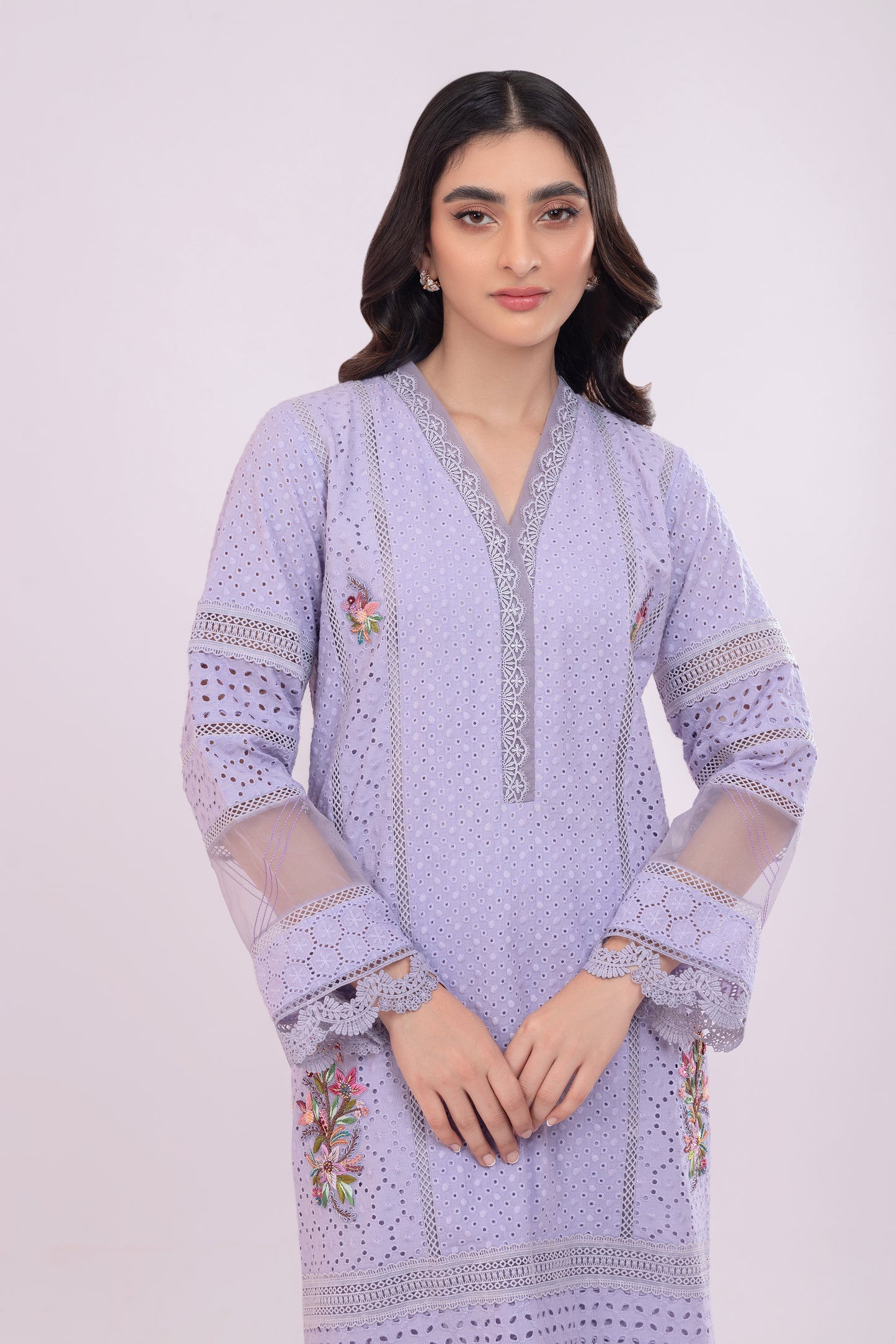 SERILDA SHIRT WITH PANTS & CHIFFON DUPATTA AA-1009
