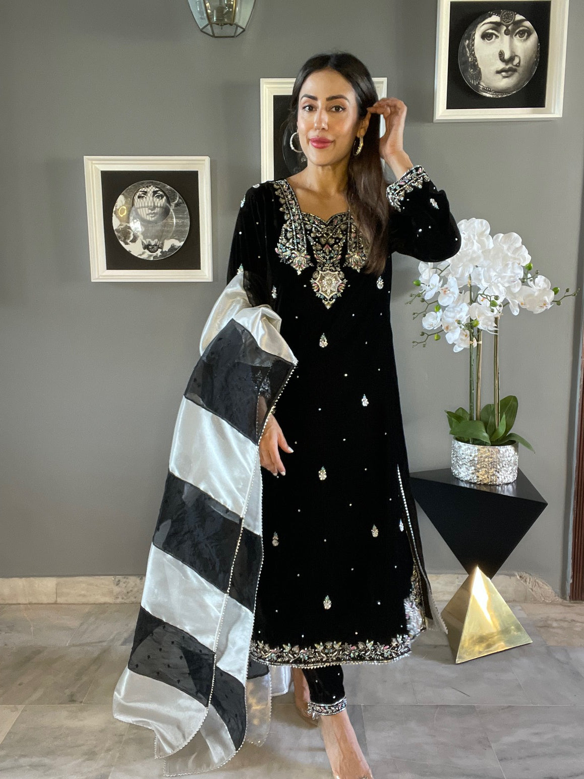 ELLA SHIRT WITH PANTS & DUPATTA AA-00612