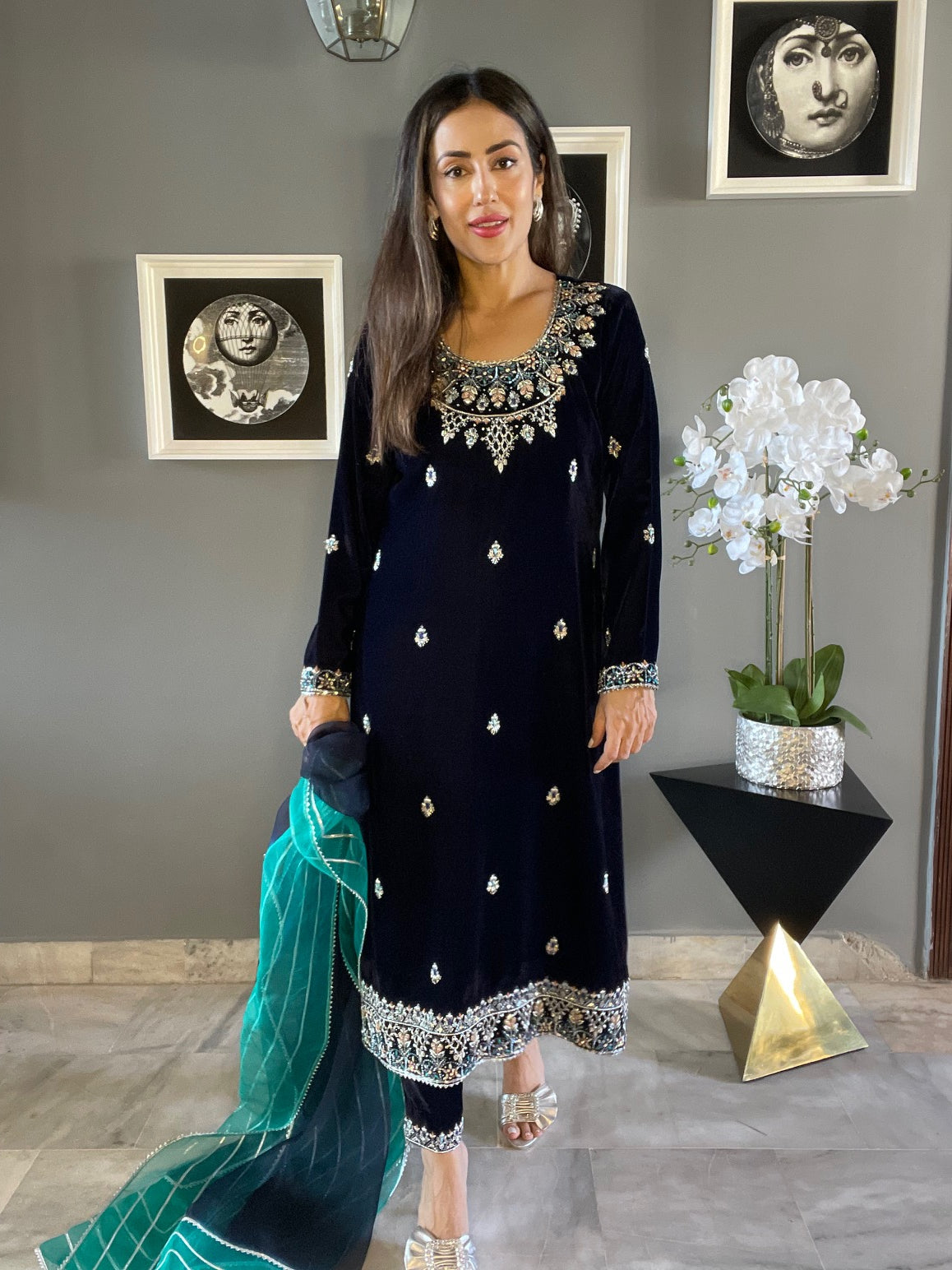 MERUB SHIRT WITH PANTS & DUPATTA AA-00910