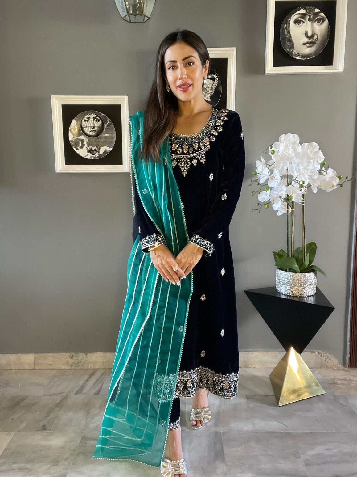 MERUB SHIRT WITH PANTS & DUPATTA AA-00910