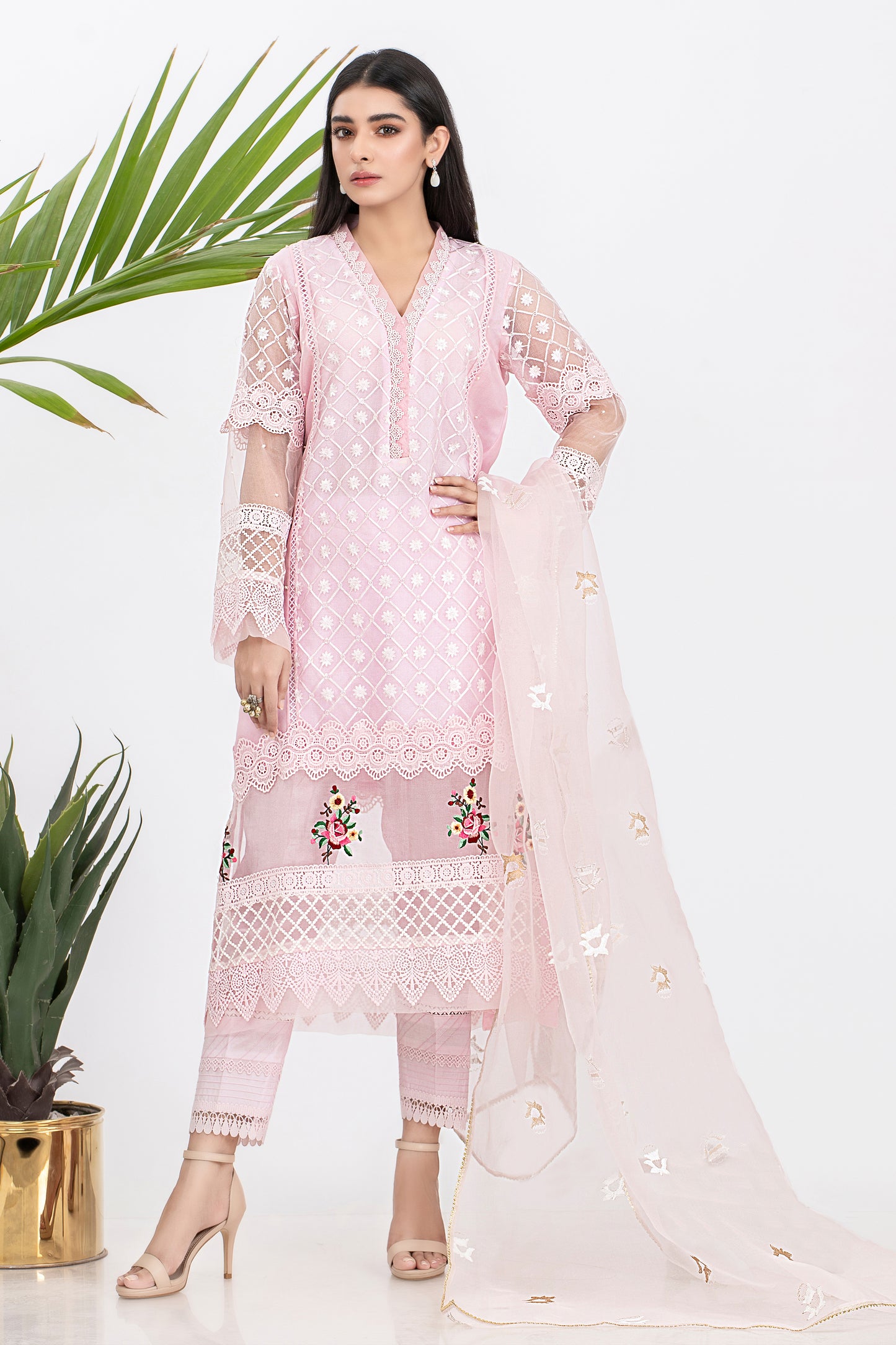 JIYA SHIRT WITH PANTS & DUPATTA AA-00991