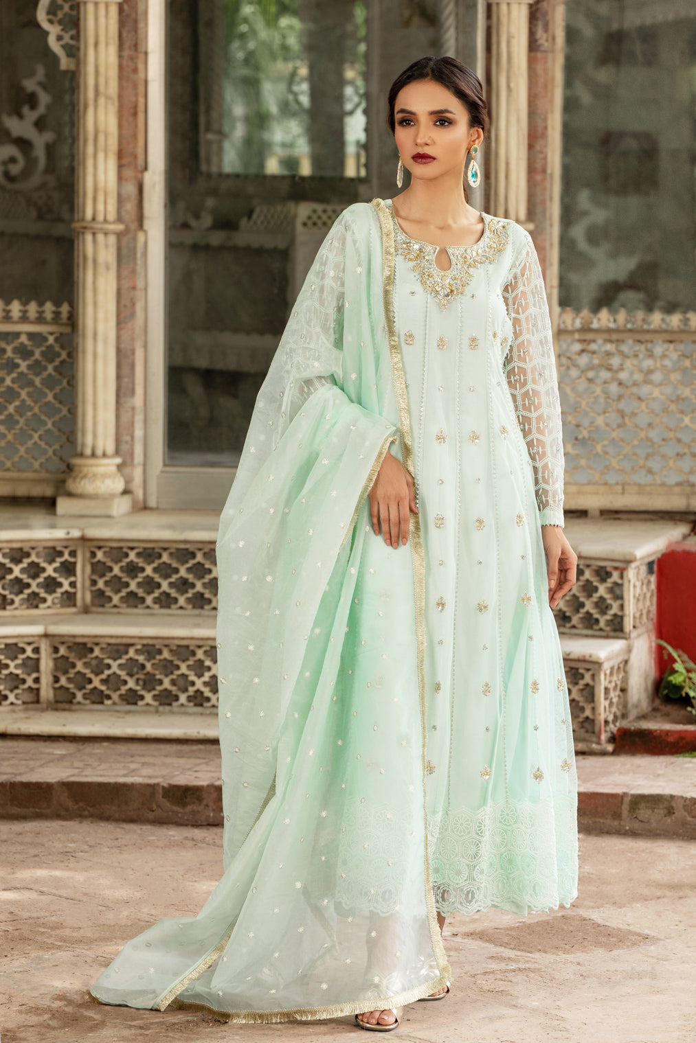 LAMIA SHIRT WITH PANTS & DUPATTA AA-1033