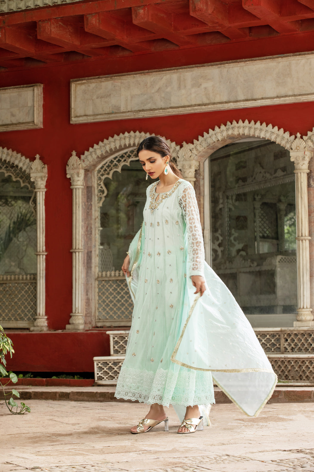 LAMIA SHIRT WITH PANTS & DUPATTA AA-1033