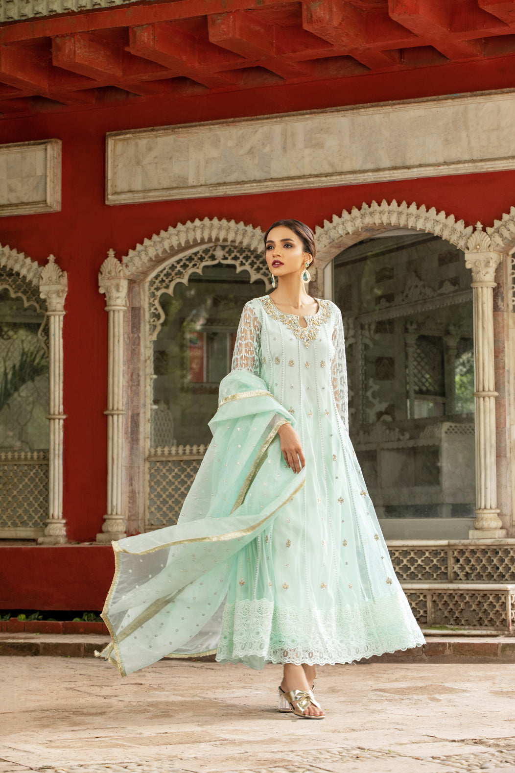LAMIA SHIRT WITH PANTS & DUPATTA AA-1033