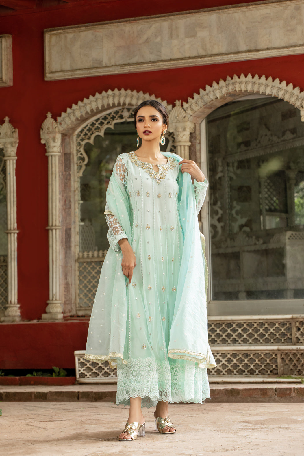 LAMIA SHIRT WITH PANTS & DUPATTA AA-1033