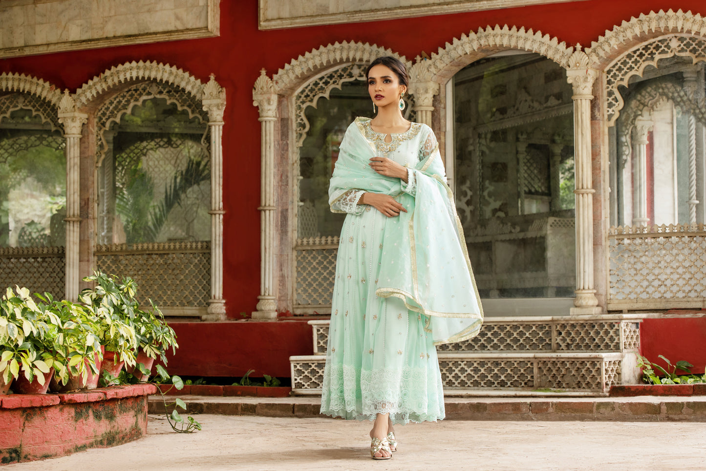 LAMIA SHIRT WITH PANTS & DUPATTA AA-1033