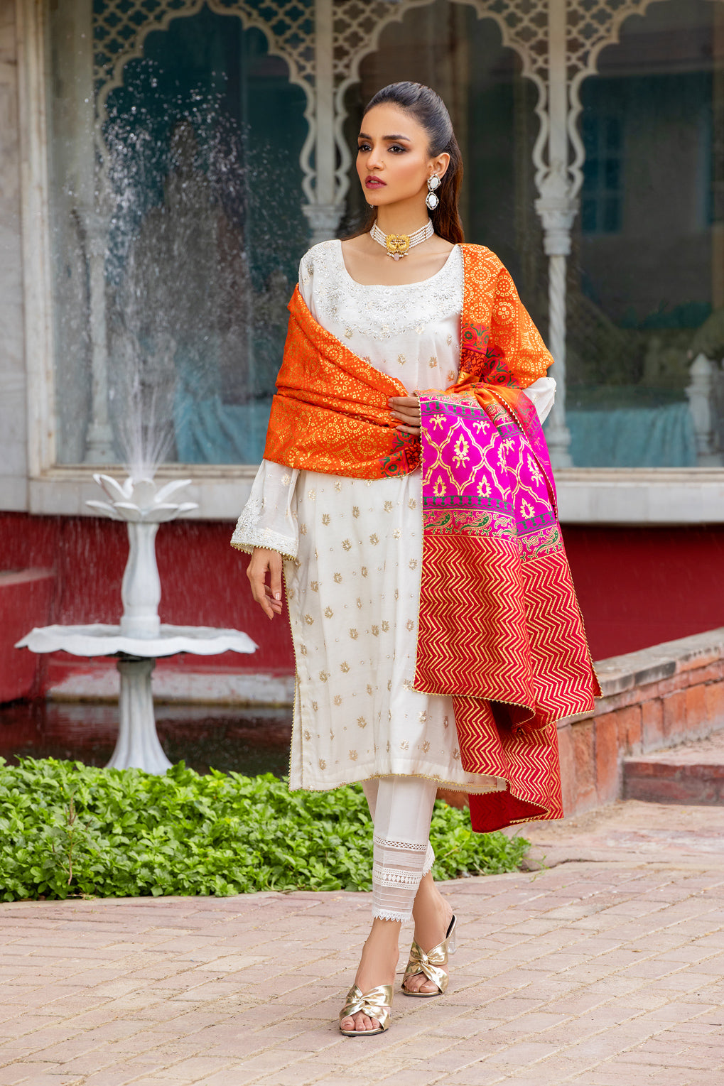 ZONYA SHIRT WITH DUPATTA & PANTS AA-03021