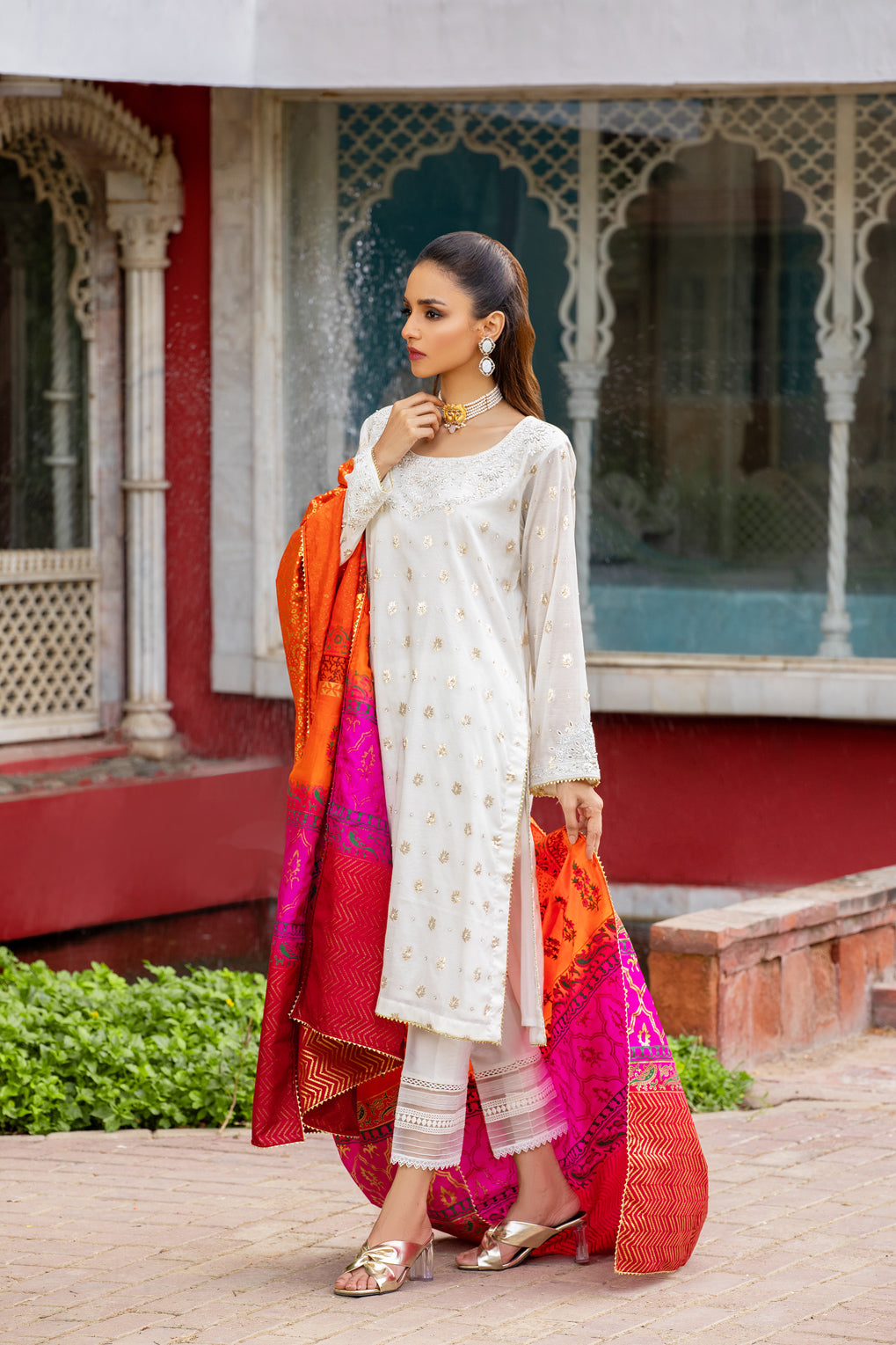 ZONYA SHIRT WITH DUPATTA & PANTS AA-03021