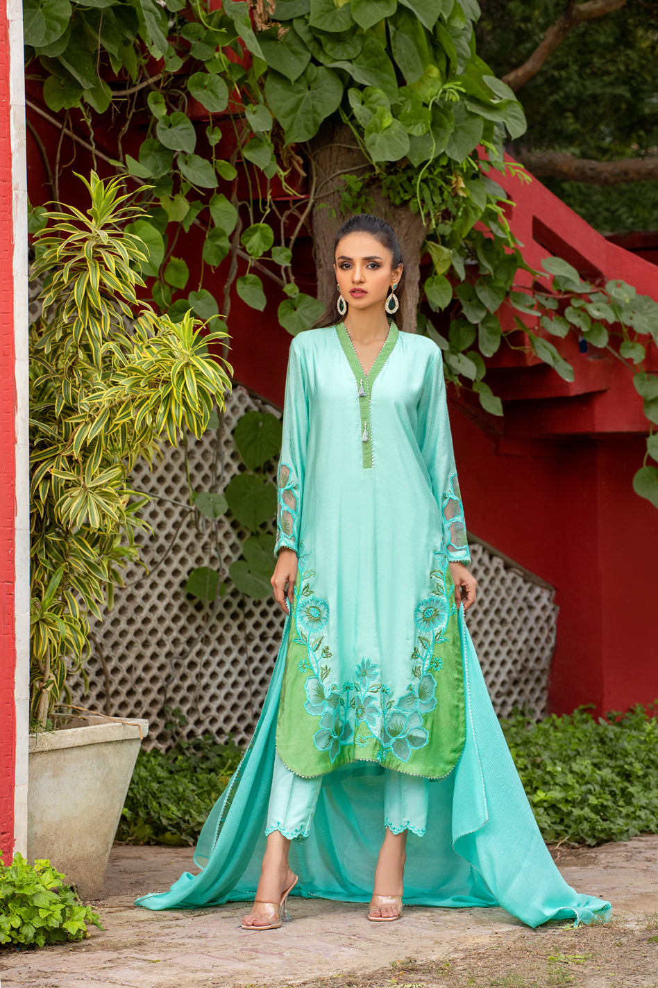 ELEANOR SHIRT WITH PANTS & DUPATTA AA-01038