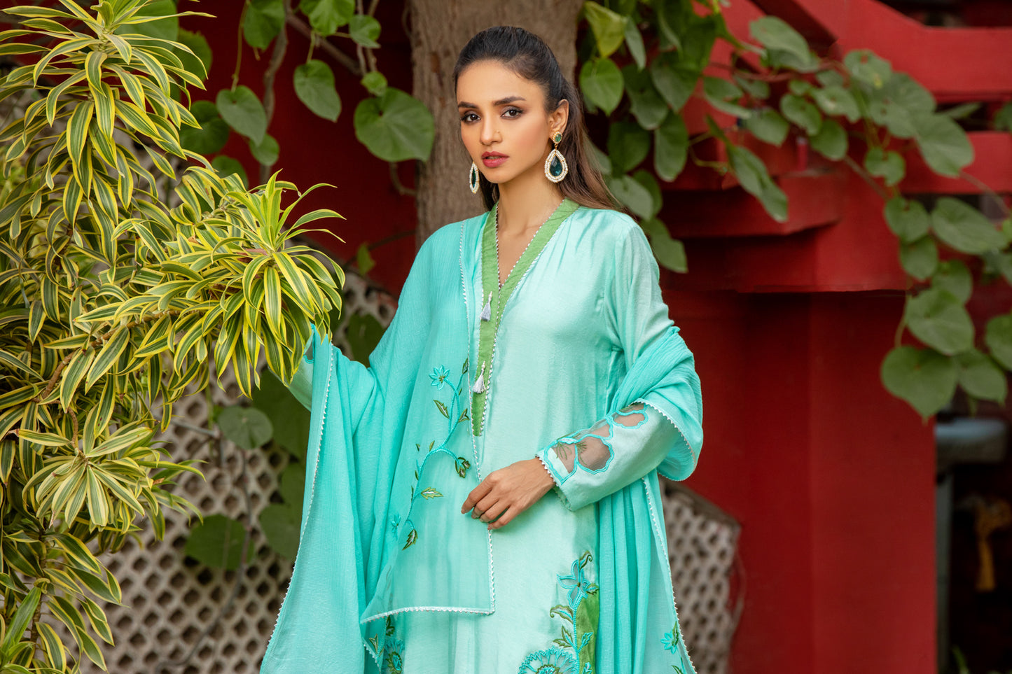 ELEANOR SHIRT WITH PANTS & DUPATTA AA-01038