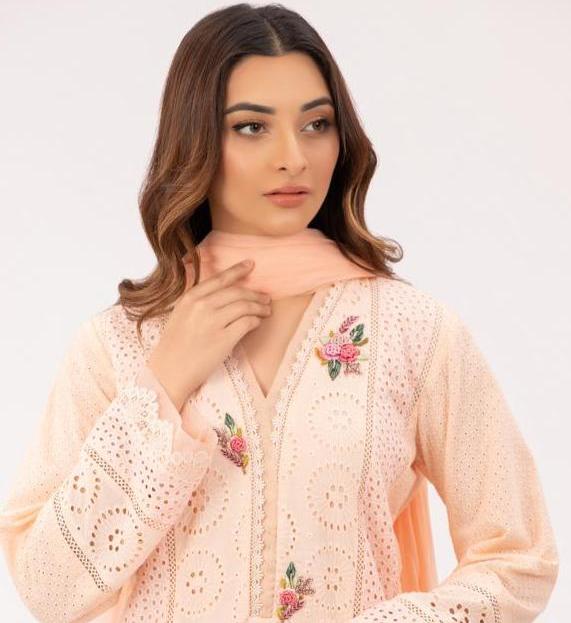 NEHA CHIKAN SHIRT WITH PANTS AND DUPATTA AA-1034