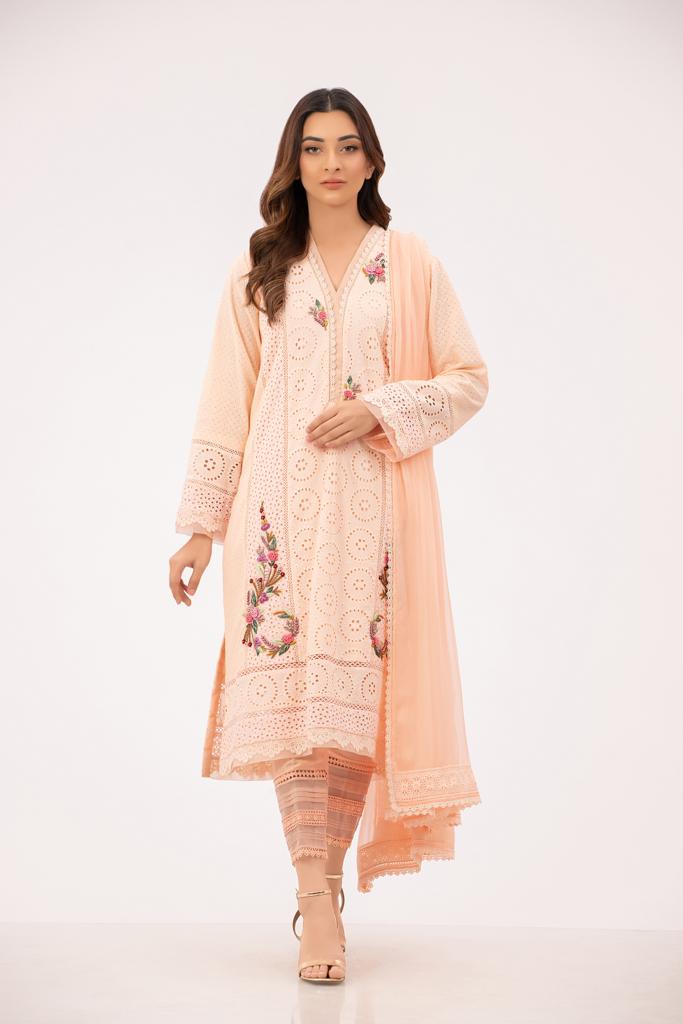 NEHA CHIKAN SHIRT WITH PANTS AND DUPATTA AA-1034