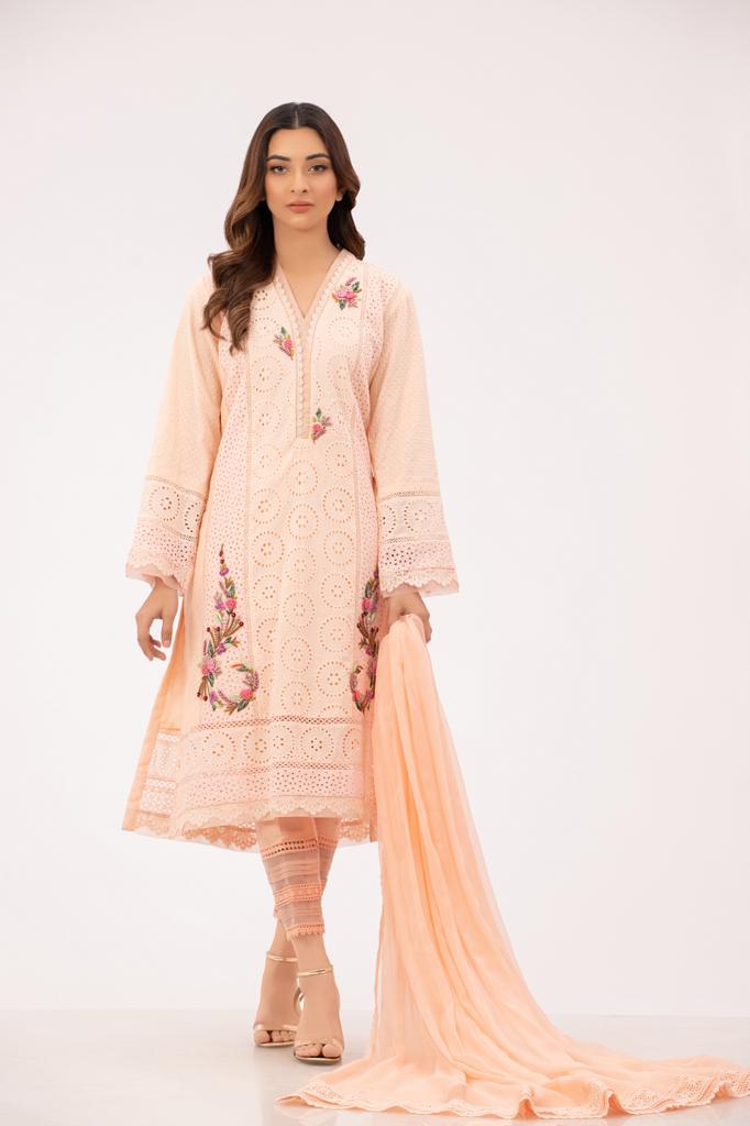 NEHA CHIKAN SHIRT WITH PANTS AND DUPATTA AA-1034