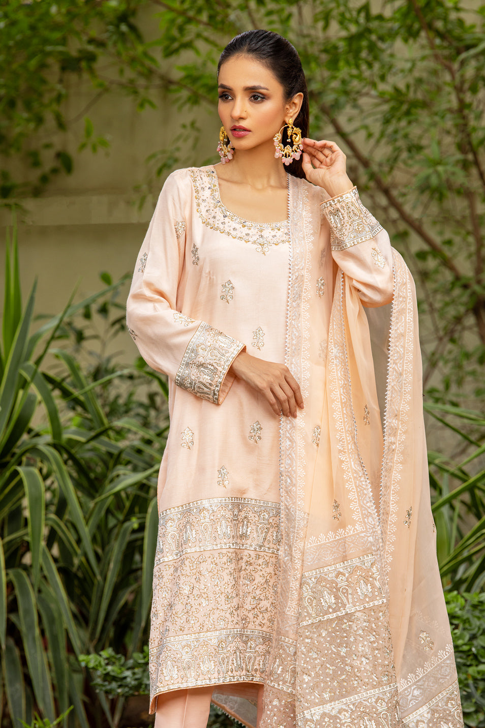 CELINA SHIRT WITH PANTS & DUPATTA AA-01046